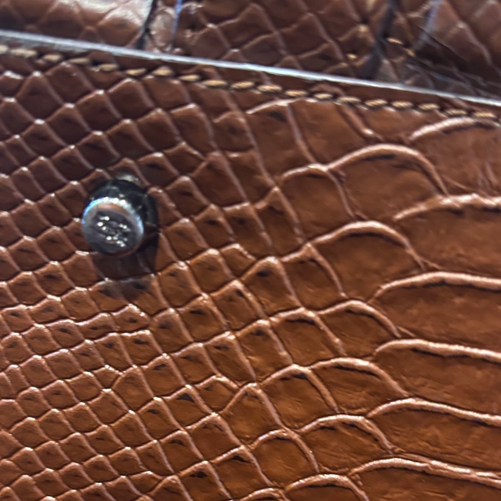 💕💕💕Host Pick 💕💕💕Burberry Brown Ruffled Leather Shoulder Bag - Picture 11 of 11